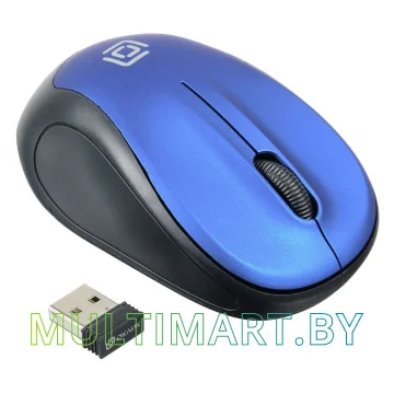 Мышь Oklick 665MW (черный/синий) картинка 3